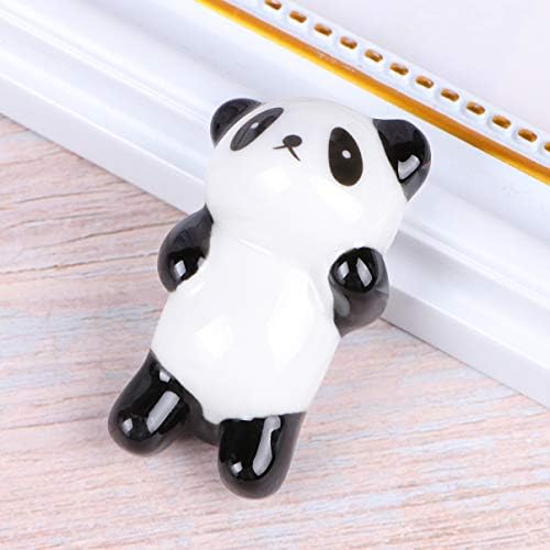 Cura de 10pcs Stand fofo pauzinho de pauzinha garfo caligrafia japonesa panda restaurante repouso de talheres de estilo