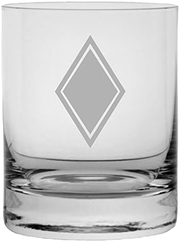 45ª Divisão de Infantaria gravado Militar de 11 onças Rochas de Whisky Glass
