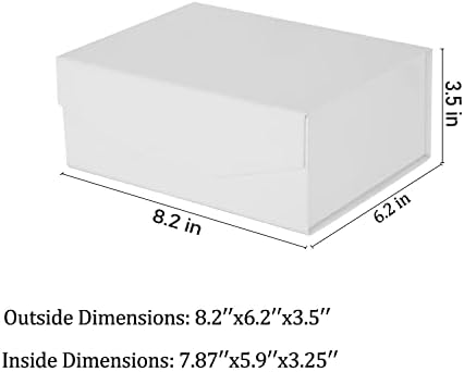 Caixa de presente 8.2x6.2x3.5 polegadas fechamento magnético dobrável Caixa de presente pequena com tampas caixa de proposta