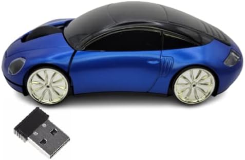 2.4 GHz 3D Shape de carro sem fio mouse USB Gaming Mouse com receptor para laptop para PC