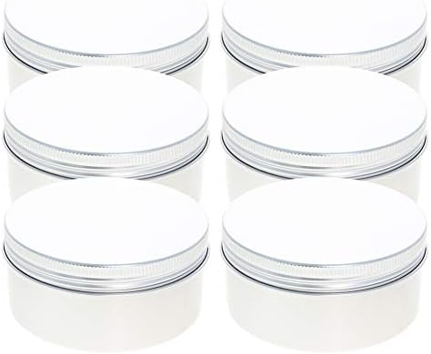 Bettomshin 6,8 onças/200 ml latas redondas com tampas, latas de metal vazias com tampas superiores parafuso 92x45mm (diaxh）,