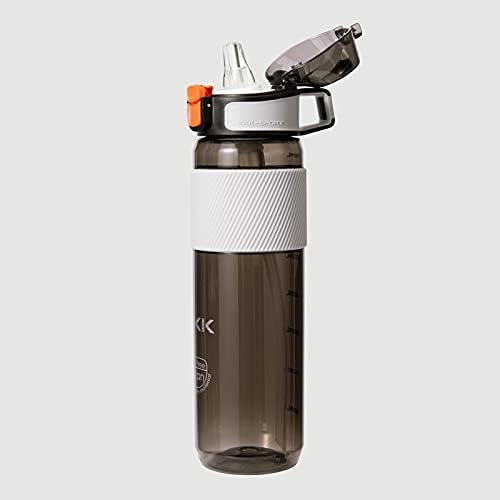 Valueder Sports Water Bottle com palha 27oz preto à prova de vazamento tritan bpa garrafas de consumo grátis para ginástica