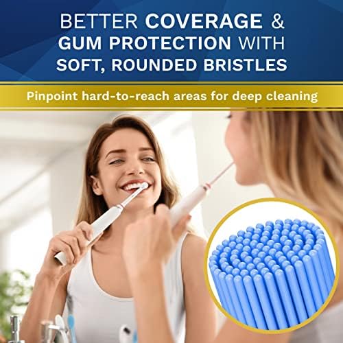 ASTER SUBSTITUIÇÃO CABEÇAS DE COBRILHA DE DENTROS - 4 PACOTE, compatível com o reabastecimento de escova elétrica profissional de Braun Oral -B para Smart Genius 7000/Pro 1000/9600/5000/3000/8000