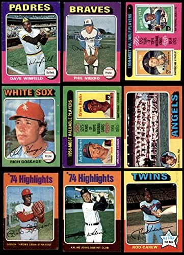 1975 Topps Baseball Complete Conjunto VG/Ex+