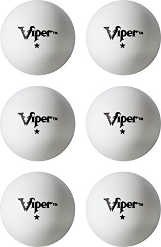 Bolas de tênis de mesa Viper: tamanho de regulamento branco de 40 mm, 6 pacote