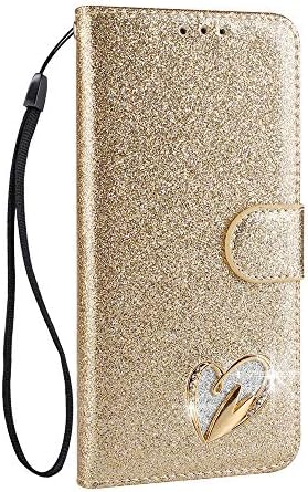 Caixa da carteira de Abtory para Galaxy Note 8, 3d Bling Crystal Rhinestone