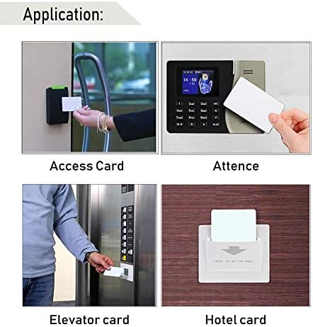 Meikuler 13.56MHz Mifare Classic 1K, cartões inteligentes RFID / M1 Cards, ISO14443A Imprimível em branco RFID PVC Cards