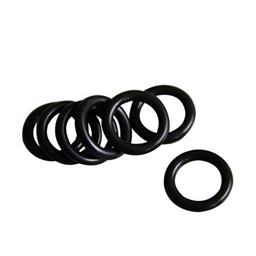 O-rings de borracha nitrila, 23mm OD 2mm Largura, métrica Buna-N Torneira O-rings redondos vedação de vedação preta 50pcs