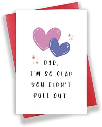 Cartão maravilhoso do dia do dia do pai para o pai, cartão de aniversário único para o padrasto, obrigado cartão por ele