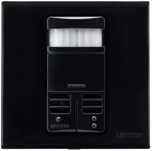 Leviton ossmd-mfw neutro, 3 por 3, título 24 compatível, substituição de luz ambiente, auto-ajuste, sensor de ocupação de parede de várias techas, branco, branco