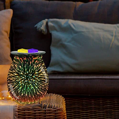 Leyoue 3D Gireworks Fireworks Cera elétrica Melt mais quente com PTC Aquecimento Placa de aquecimento 7 cores LED Mudança de