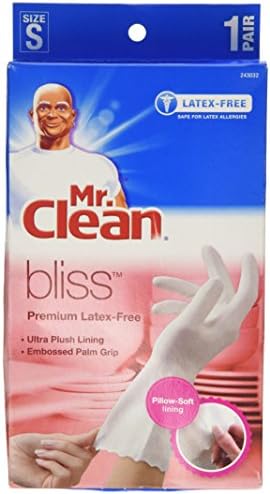 Sr. Luvas de Latex Premium Clean Bliss, pequenos, 4 pares