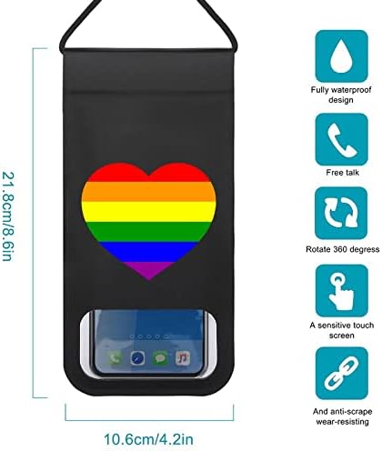 Funnystar LGBT Flag do orgulho gay Protetor de bolsa à prova d'água Protetor de bolsa seca com cordão