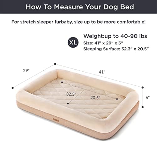 Camas de cães de espuma de memória Lesure para cães extras grandes - cama de cachorro ortopédica lavável feita com espuma