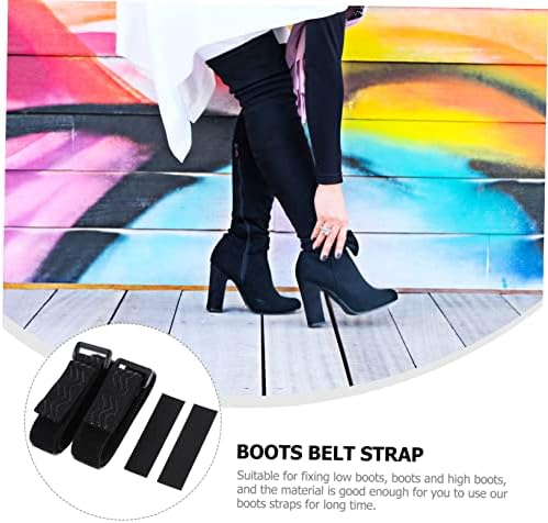 Cura 1 conjunto fita de banda fixa para mulher coxa de bota e clipes de queda Cinturão fixa Mulheres anti-deslizamento