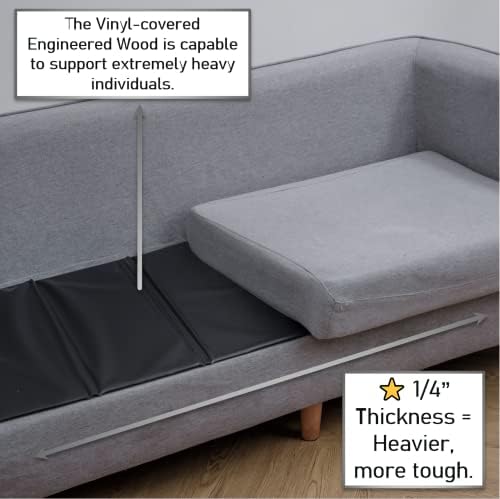 Substituição de almofada do sofá NobleRealm® para Sofá Floresco && SofA Cushion Support Board && Ajustável/dobrável Sofá Seat Saver
