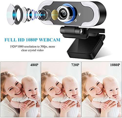 BHVXW 1080p Webcam Microfone PC Câmera da Web Câmera de Web Drive Drive