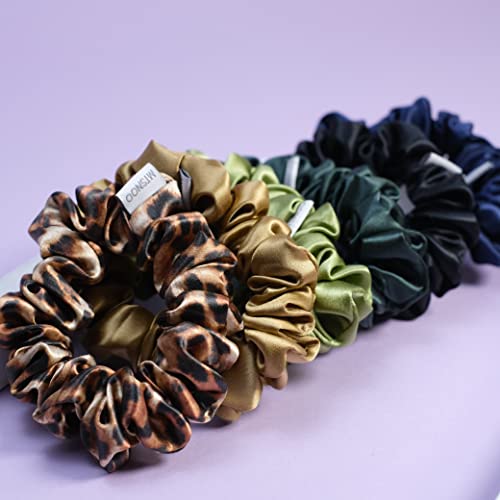 MtsNoo Silk Scrunchies para cabelos sono puro 22 mina de amoreira mini scrunchies de seda para cabelos encaracolados