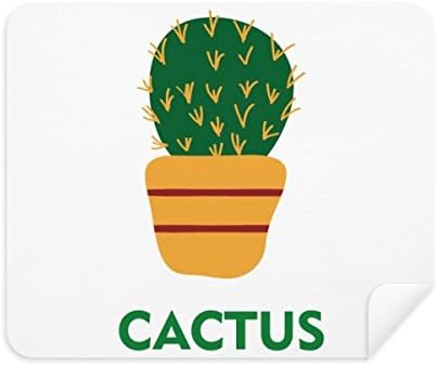 Cactus verde em vasos de suculentas limpando o limpador de tela de pano 2pcs tecido de camurça