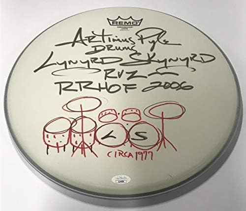 Artimus pyle autografado rr hof 2006 14 'tambor head - tamborheads