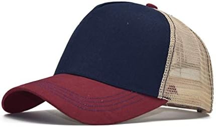 UNISSISEX Vintage Mesh lavado Caps de beisebol ajustáveis ​​Homens e mulheres de baixo perfil Plano clássico Retro de pai chapéu