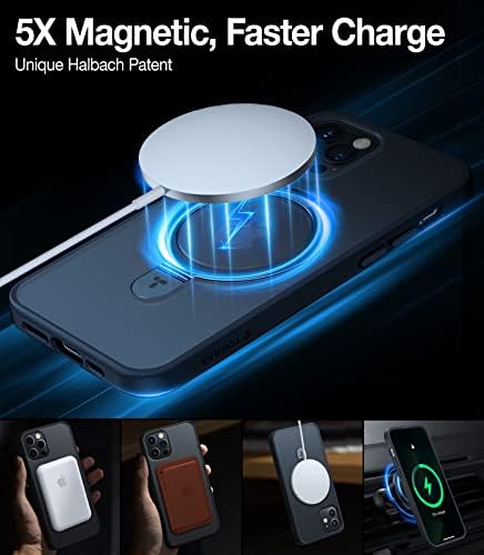 Torras Magnetic Uro Ostand, projetado para iPhone 12 Case & iPhone 12 Pro Case, compatível com MagSafe, iPhone 12 Case com suporte,