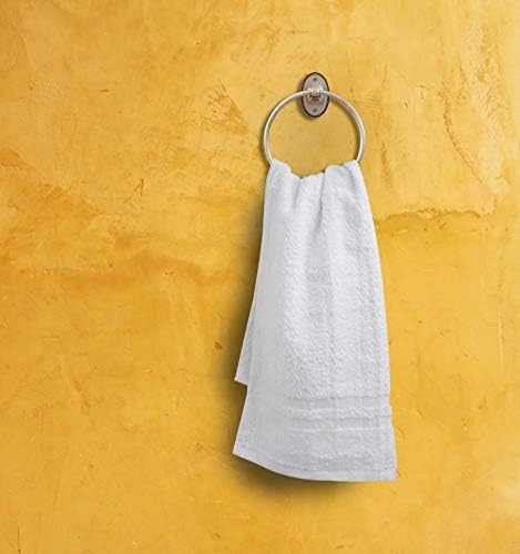 Toalhas de mão de linho STF - toalhas de salão branco - toalhas de spa algodão - 16x27 polegadas altamente absorvíveis toalhas