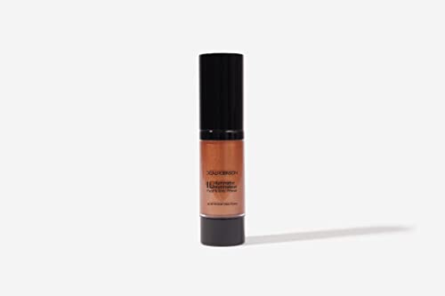 Délali Robinson Cosmetics - iluminador líquido, intensificador de brilho natural do corpo, marcador da fundação, bronzeador de