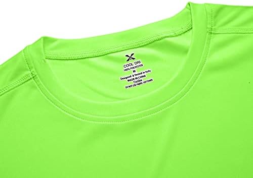 Masculino rápido seco mostration wicking atlético de performance camiseta -Crewneck Outdoor Activewear Tops