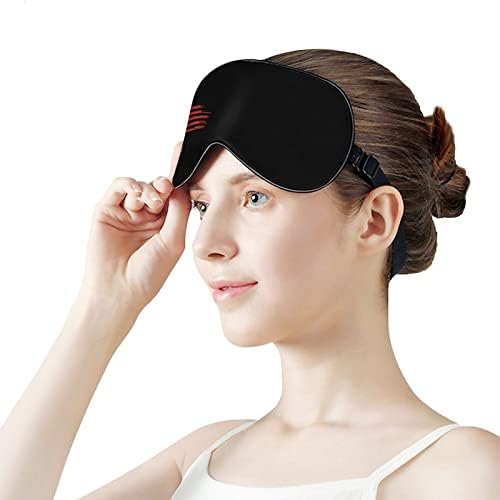 Jogador de beisebol dos EUA máscara cegos máscara dormindo tampa de tampa de olho de olho com gráfico engraçado para homens