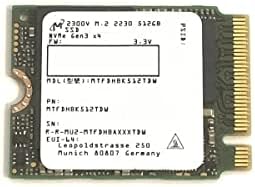 Micron SSD 512GB M.2 2230 30mm NVME PCIE GEN3 X4 MTFDHBK512TDW 2300V DRIVE DE ESTADO SOLIDO PARA SUMPLE