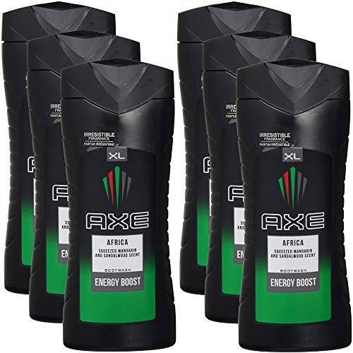 Axe Body Wash, África - 13,5 fl oz / 400 ml x 6 pacote, feito na Alemanha