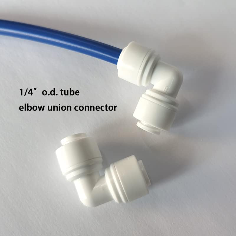 Malida Purificador de água Conector rápido, água RO 1/4 de tubulação, acessórios para filtro de água RO, tubulação de 1/4 de polegada azul 10 metros + Conectar rápido 12pcs