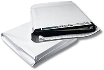 PSBM Expansion Poly Mailers, 15x20 polegadas, 200 pacote, envelope expansível de remessa forrada para itens volumosos, como livros e roupas, self self, branco/cinza