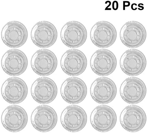 AMOSFUN 20PCS Disponível de alumínio redondo panelas de torta tigelas de papel alumínio para assar cozinhar sem tampas
