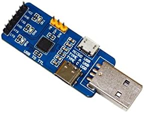 Componentes SB Adaptador de conversor serial USB a TTL com CP2102 Adaptador USB-TTL Compatível com Windows 11, 10, 8, 7, Linux, Mac OS, etc.