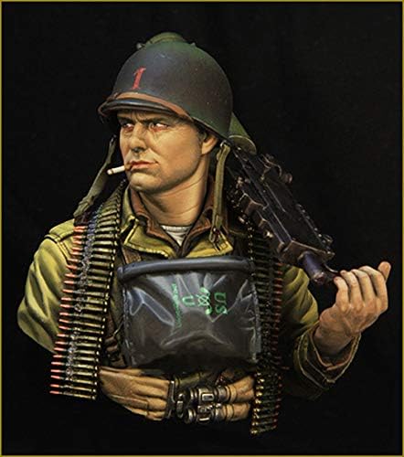 ETRIYE 1/10 Modelo de busto de caráter de resina Normandy Landing dos EUA Divisão de Infantaria Soldier Die Cast Model Bust Kit