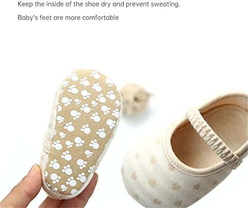 Qvkarw meninas de meninas não deslizam para criança First Walkers Sapatos de algodão de algodão de algodão Sneaker Wedding