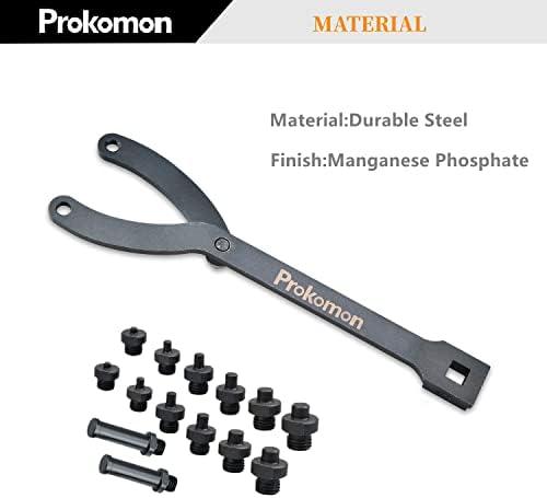 Prokomon Variable Cylinder Spranding Sprand Conjunto | Chave de chave de alfinete ajustável de 15pc com pinos de chave