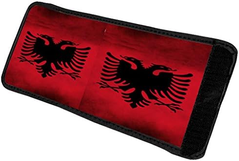 Casos de sol bandeira albânia - lata mais refrigerada abraçador