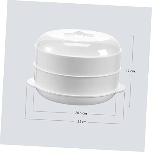 Caixa de vapor de microondas solustre Caixa de vapor Bento Recipientes de recipientes de microondas Contêiner de vegeta