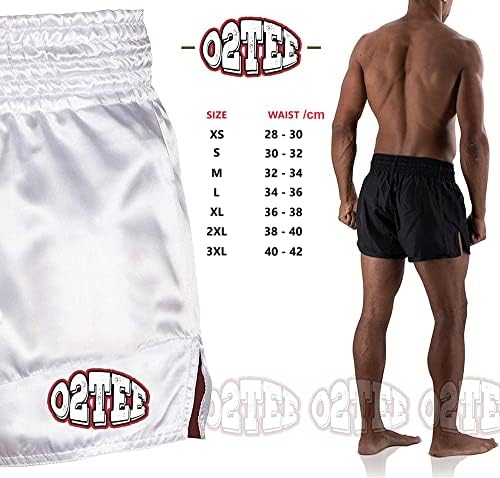 O2Tee Unissex Dragon Tiger Styles Tradicional Muay Thai Shorts para homens Mulheres