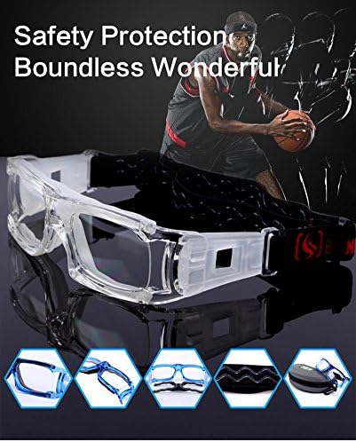 Kagogo unissex esportes de óculos protetores de segurança para futebol de basquete