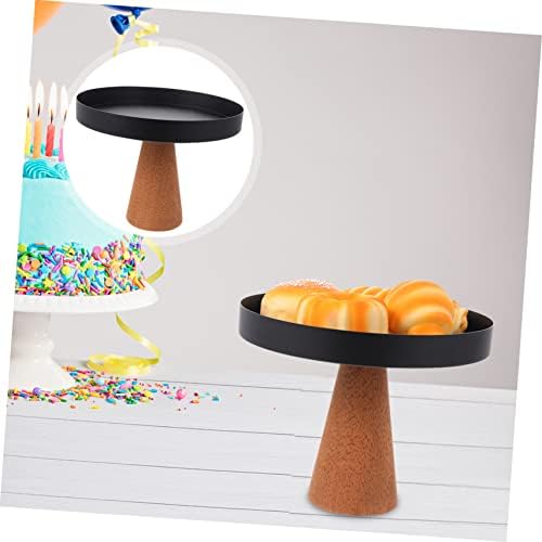 Yardwe 1pc de bolo de bolo de alto bolo de biscoito sobremesa que serve para o pedestal redondo bolo de bolo aperto de