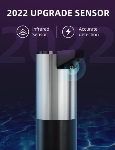 Dispensador de sabão automático Bennra/ sem toque 3 níveis ajustáveis ​​Dispensador de desinfetante manual para base líquida,