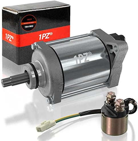 Motor de partida 1PZ TR4-R02 com substituição de solenóide do relé para Honda Rancher 420 Trx420 FM FM TM FA FA Foreman 500 Trx500