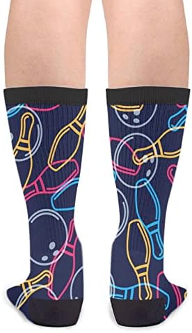 Yilad colorido pickball unissex novidade tripulação meias casuais engraçados meias loucas