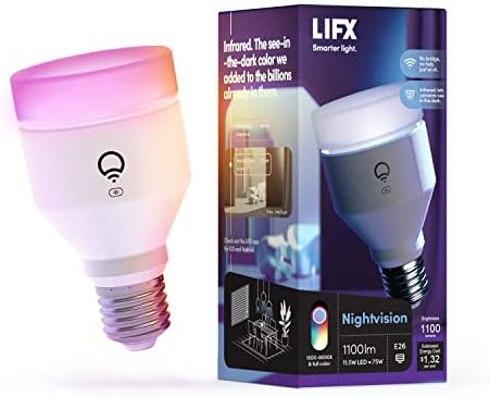 Lifex Color, 1100lm E26, Lâmpada LED inteligente Wi-Fi, Color e Brandom