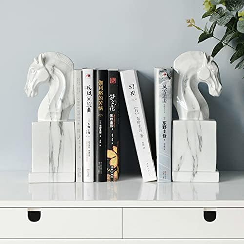 Horse Head estátua Livros Livros RESIN RETRO CRAVOS Adequado para o escritório da sala de estar etc. o melhor presente para a