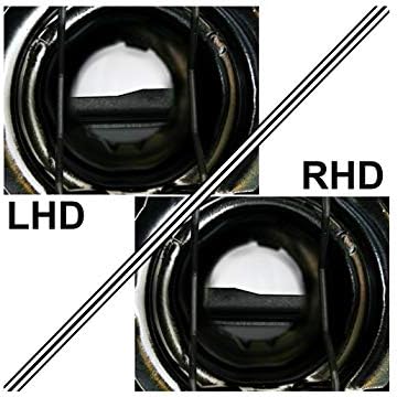 faróis Driver e lateral do lado do passageiro Conjunto do farol Luzes da frente Luzes Angel Eyes Rings Black LHD RHD faróis compatíveis